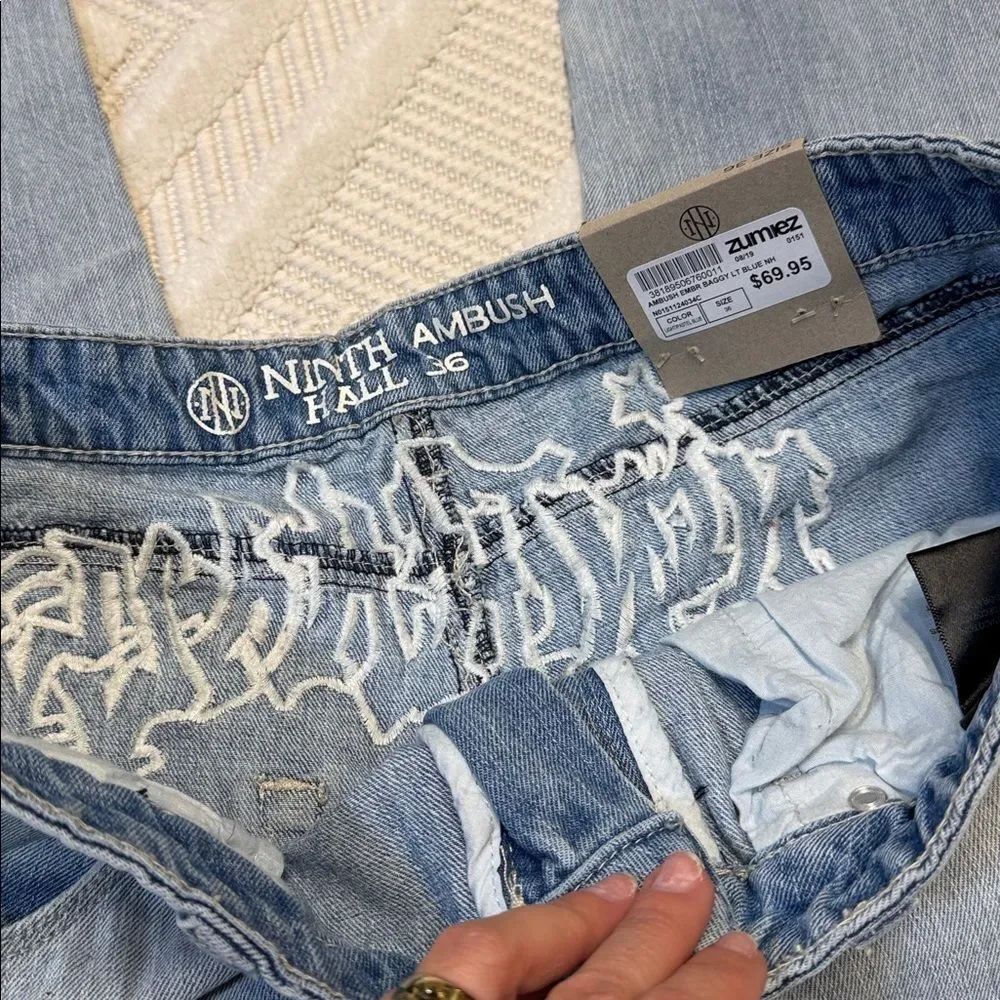 Ninth Hall Ambush Baggy Light Blue Wash Jeans - Picture 8 of 8